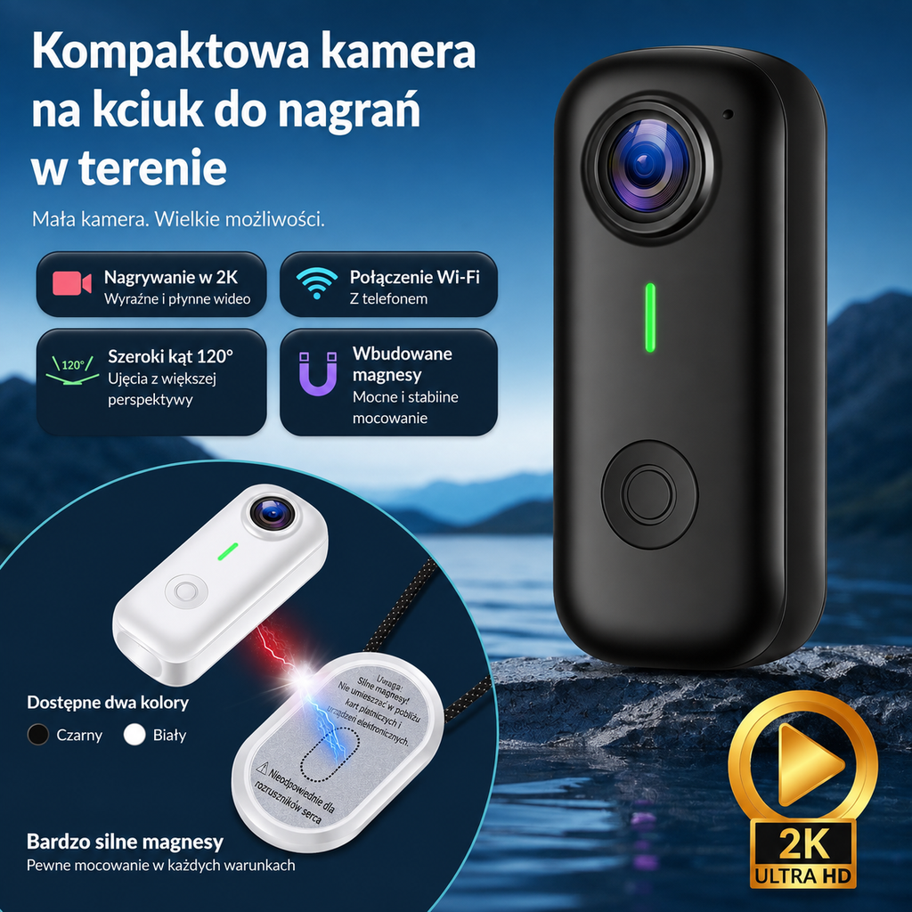 Mini kamera sportowa z Wi-Fi