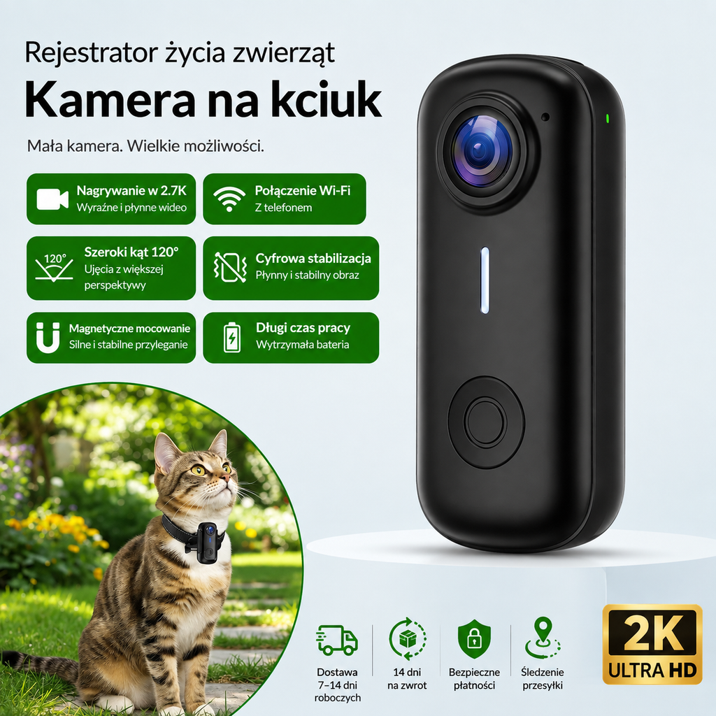 Mini kamera sportowa z Wi-Fi