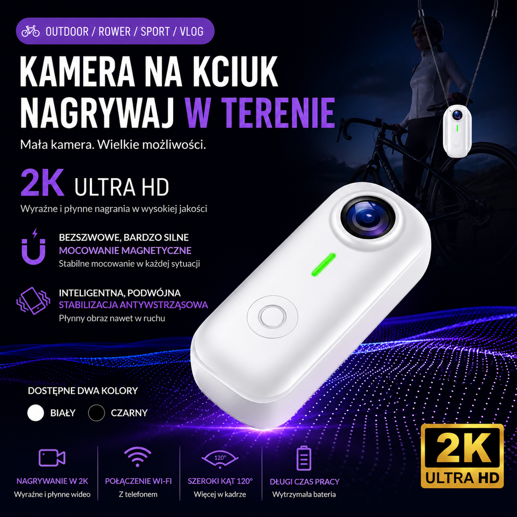 Mini kamera sportowa z Wi-Fi